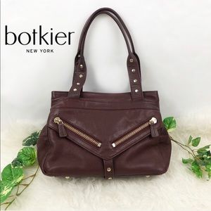 Botkier Trigger Medium Satchel Bag in Wine